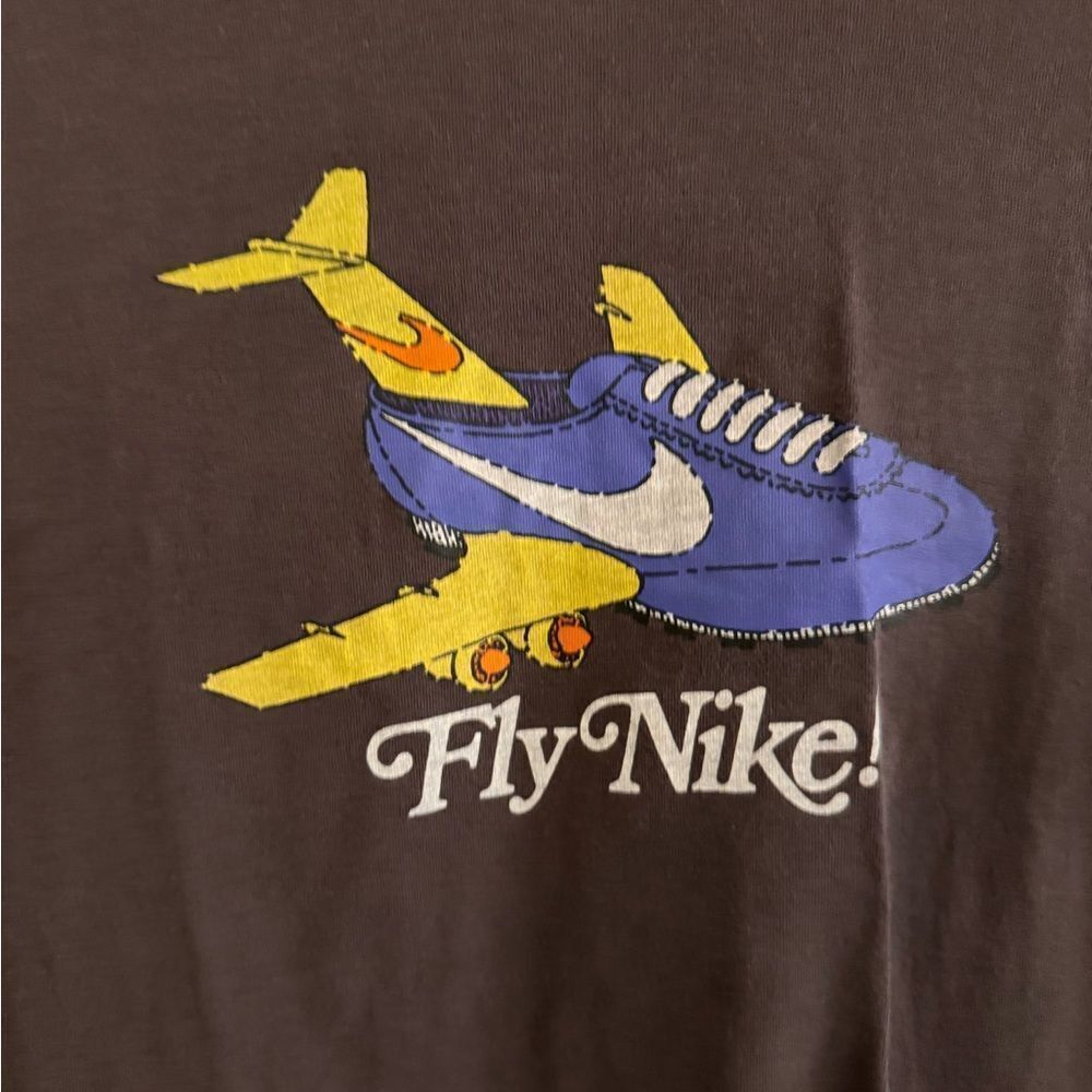 Nike Graphic Tee with Airplane Design Youth
